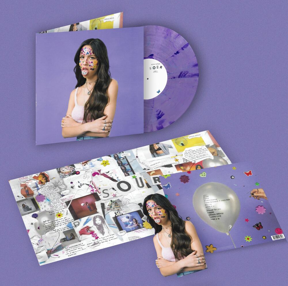 Olivia Rodrigo Sour Vinyl Purple Marble IVC Limited Edition /3000 Anniversary
